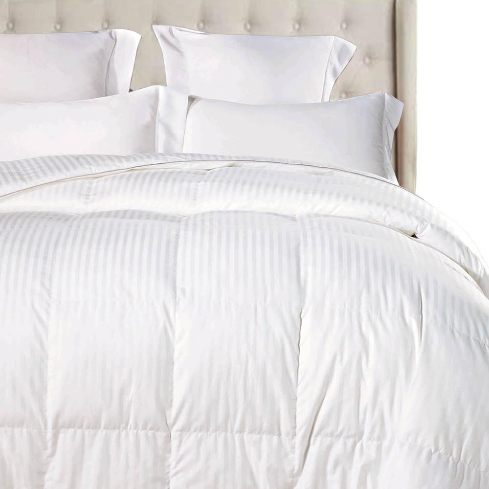 Natural Comfort Year Round Warmth White California King Down Alternative Comforter Di300 Overking The Home Depot