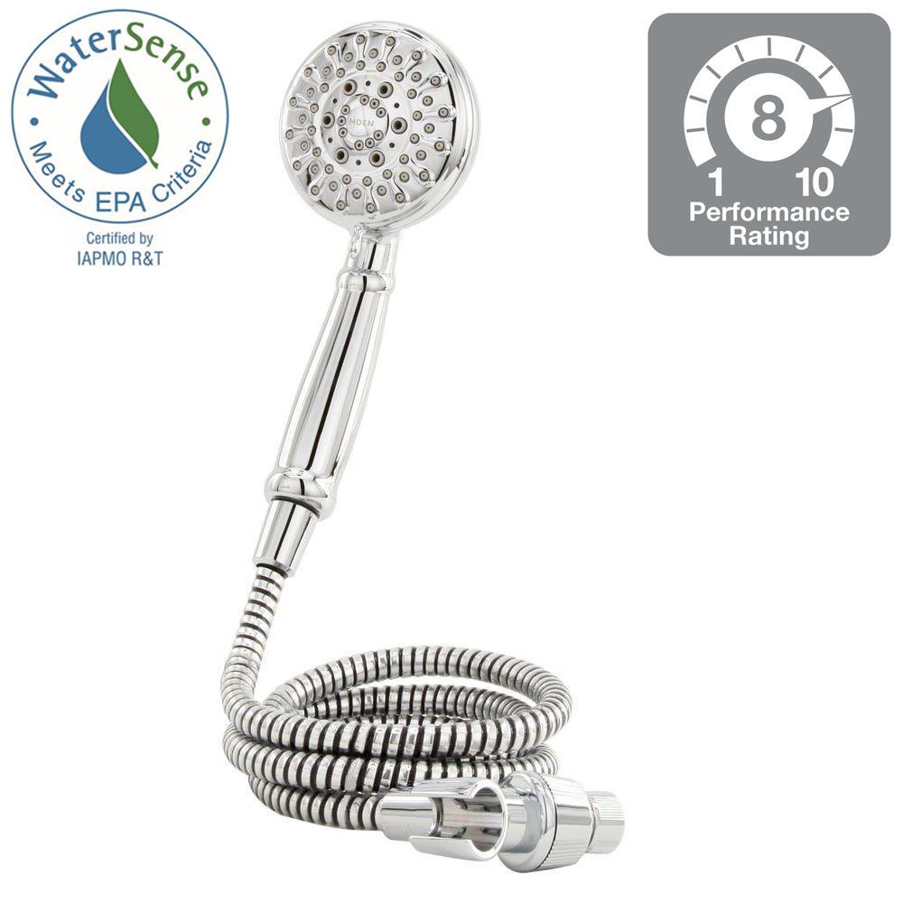 Pegasus 3Spray Push Button Handheld Showerhead in Chrome580036001