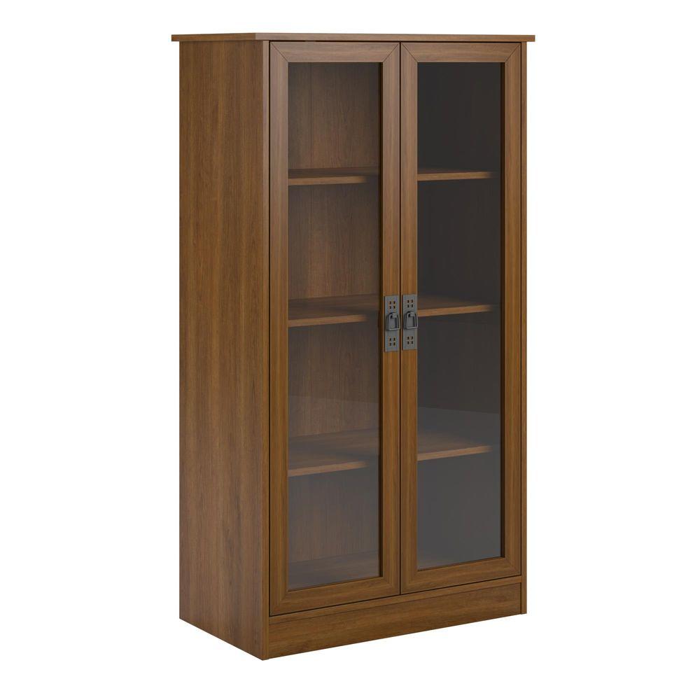 Ameriwood Home 53 06 In Inspire Cherry Wood 4 Shelf Standard