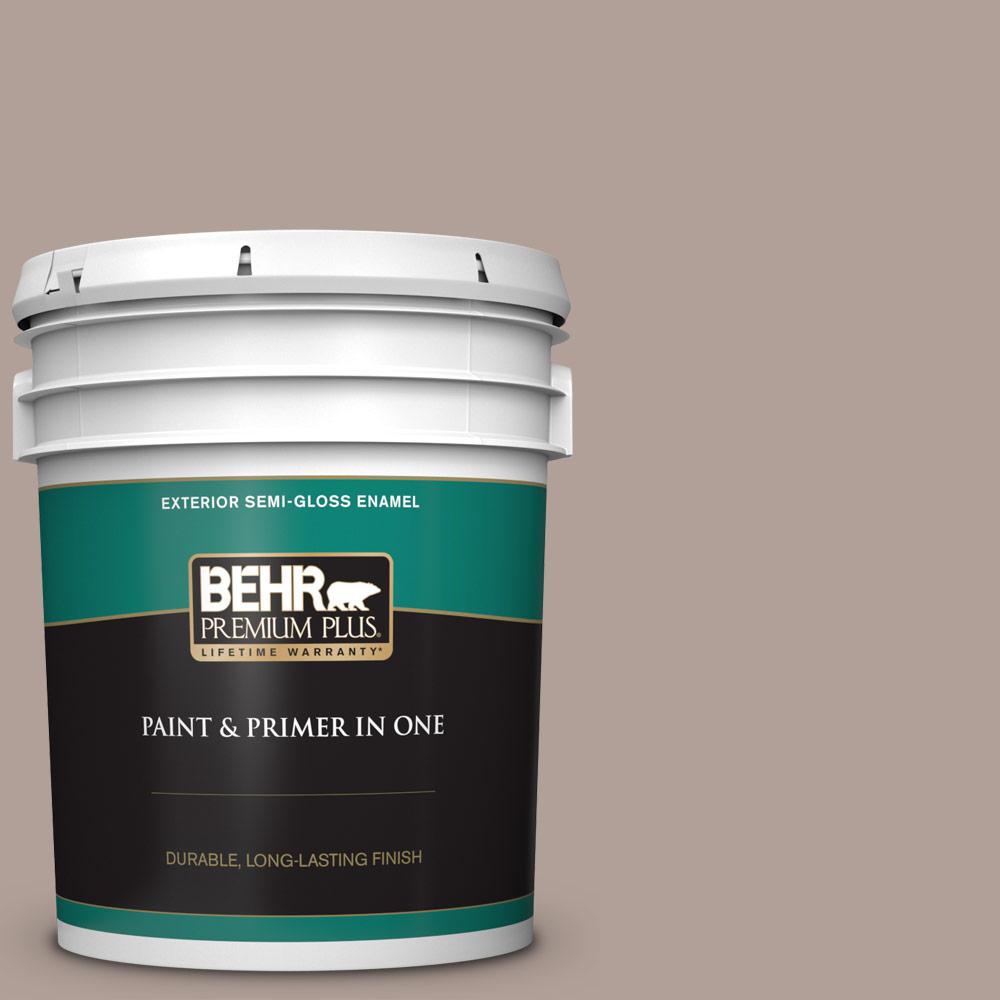 BEHR Premium Plus 5 gal. N1804 Moleskin SemiGloss Enamel Exterior