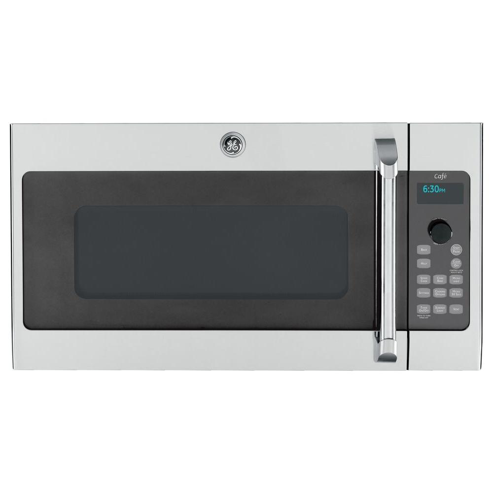 GE Cafe 1.7 cu. ft. Over the Range Speed Cook Convection Microwave in