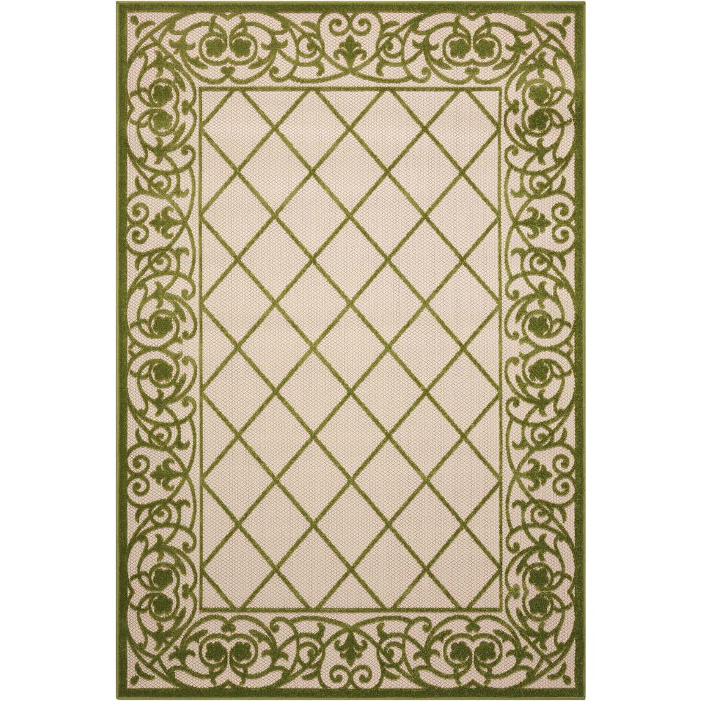 Nourison Aloha Green 4 Ft X 6 Indoor Outdoor Area Rug