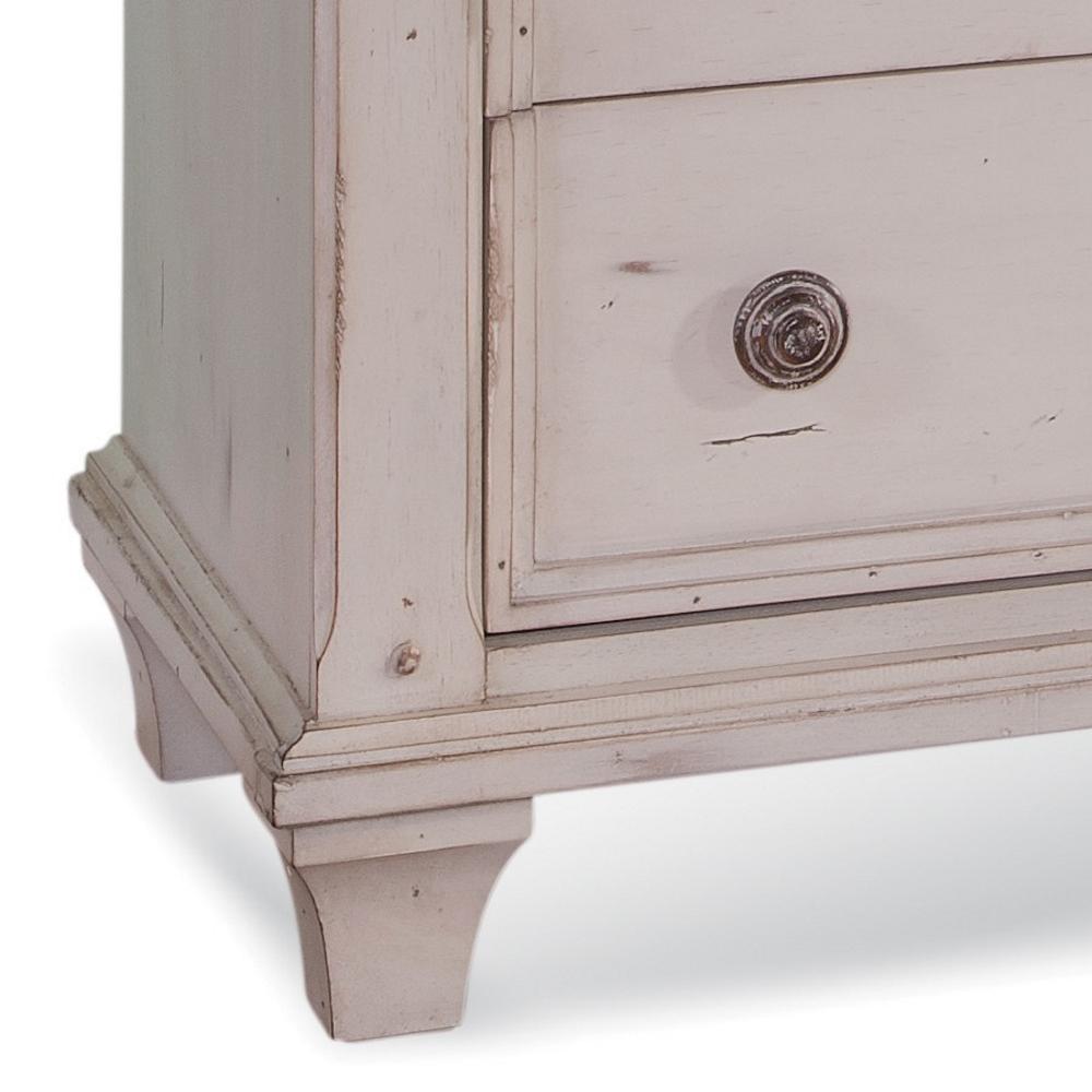 American Woodcrafters Sedona 9 Drawer Antique Cobblestone White