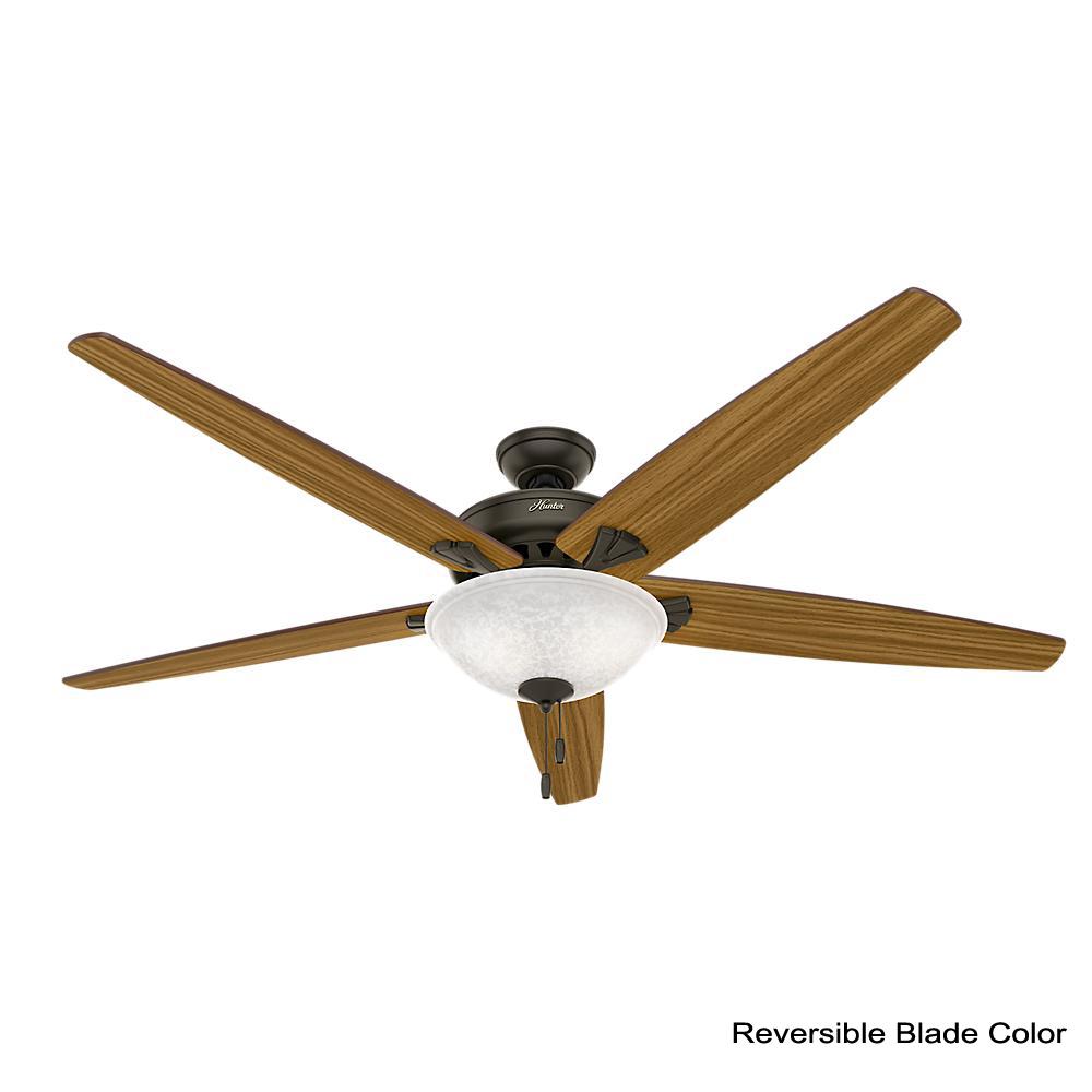 Hunter Stockbridge 70 In Indoor New Bronze Ceiling Fan With Light Indoor New Bronze Ceiling Fan