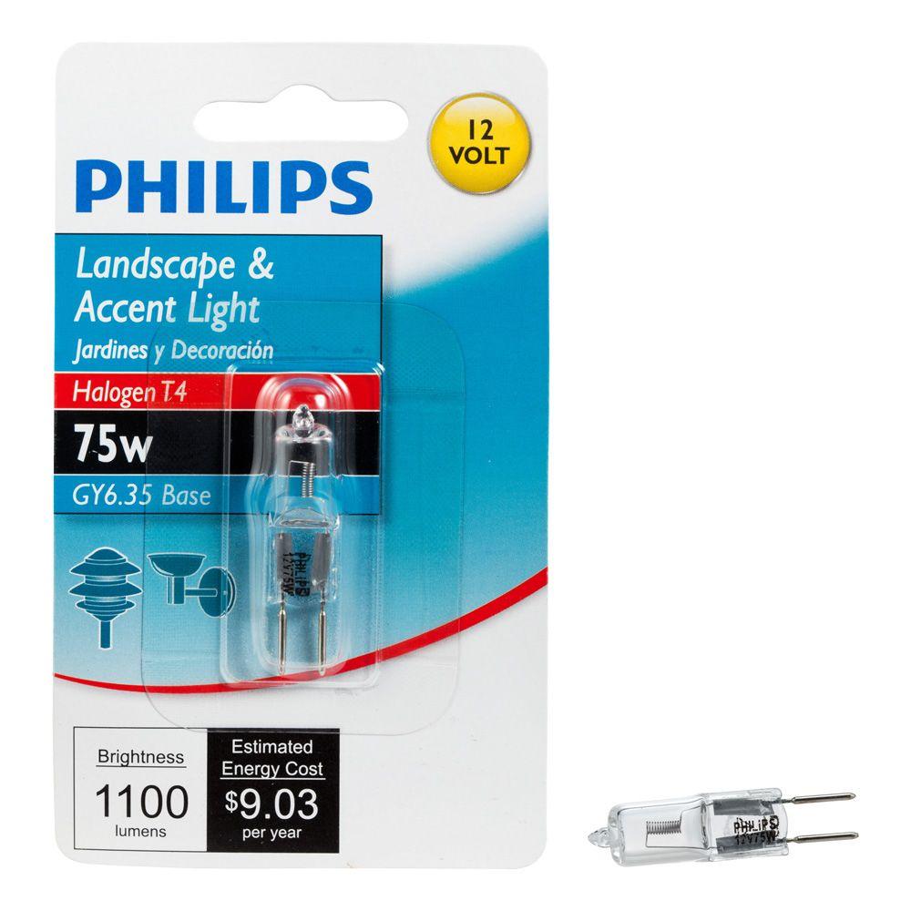new GE 75 WATT HALOGEN light BULB 12 VOLT 12v quartz 75w capsule type 2 pin JC