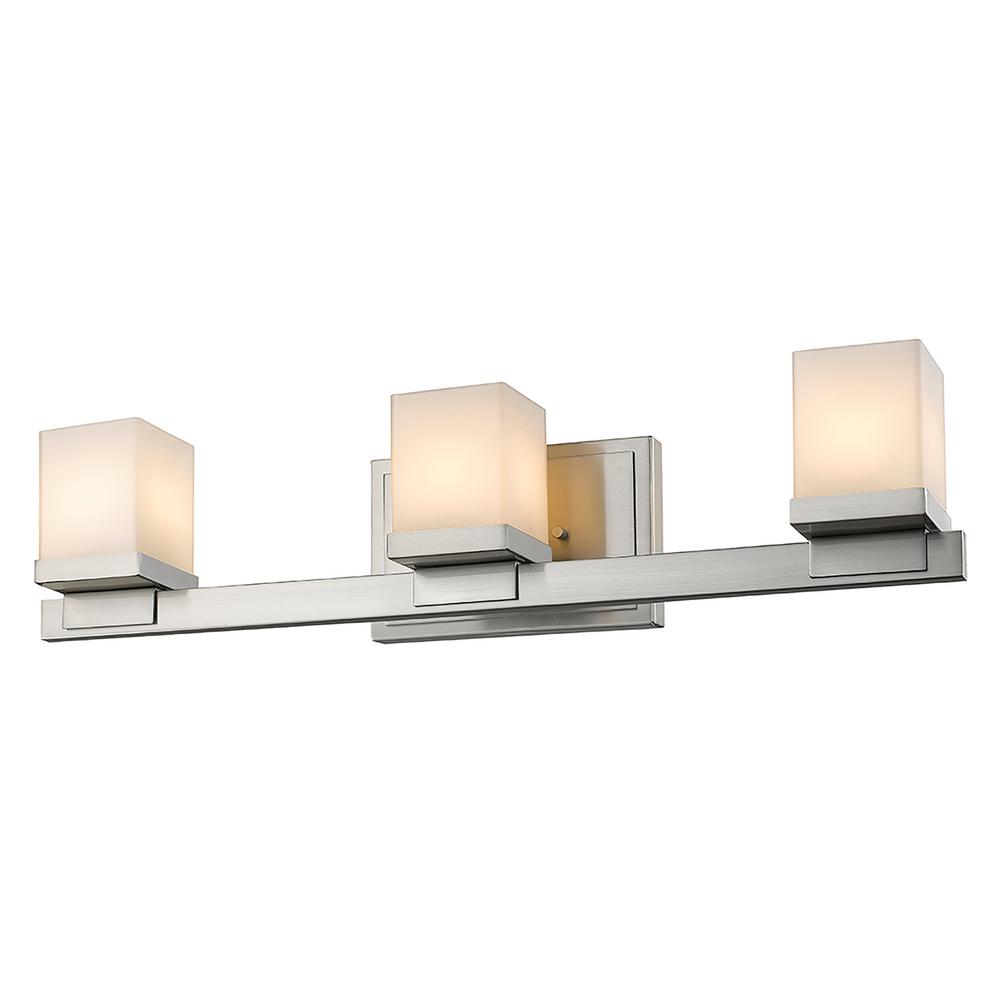 Minka Lavery Harbour Point Vanity Light - 3 Light Nickel Bathroom Fixture