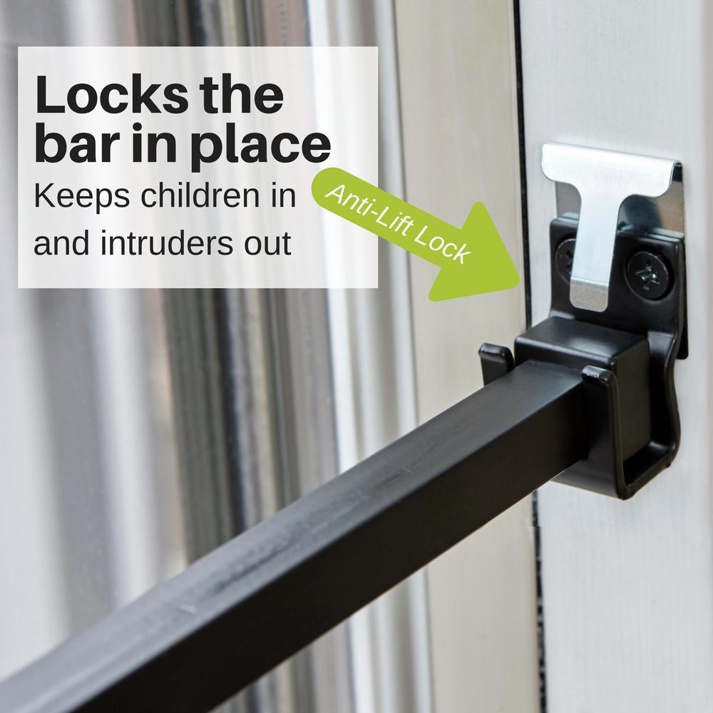 Ideal Security Patio Door Security Bar With Anti Lift Lock White