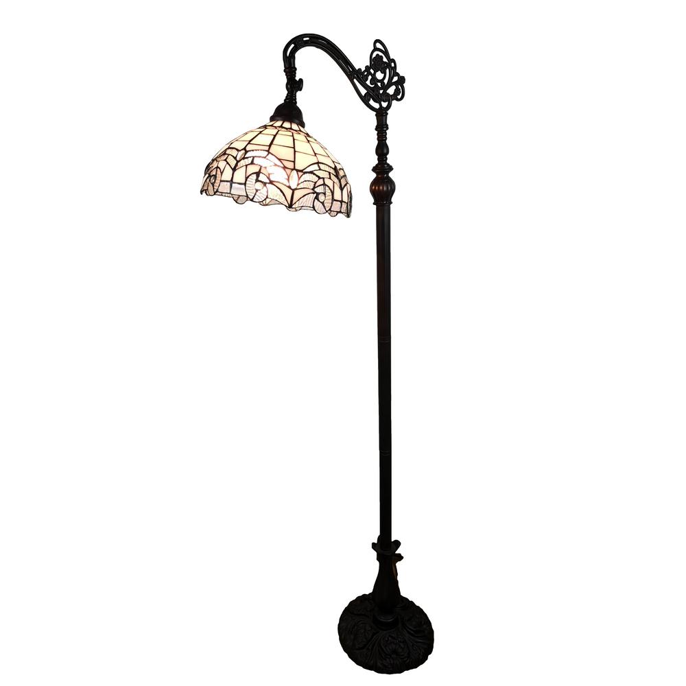 Amora Lighting 62 in. Tiffany Style Reading Floor Lamp-AM264FL11B - The
