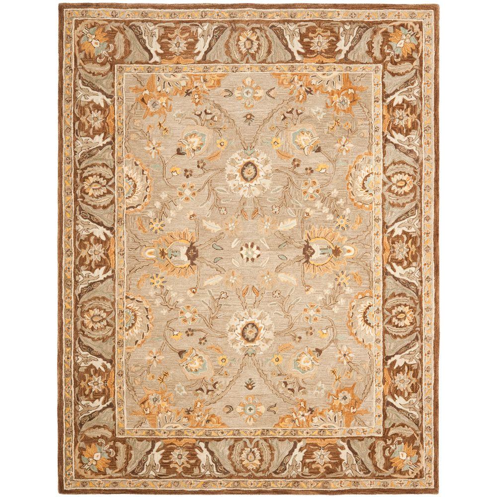 Safavieh Anatolia Dark Grey/Brown 8 Ft. X 10 Ft. Area Rug-AN558A-8 ...