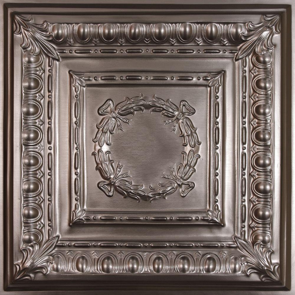 Ceilume Empire Faux Tin 2 Ft X 2 Ft Lay In Or Glue Up Ceiling