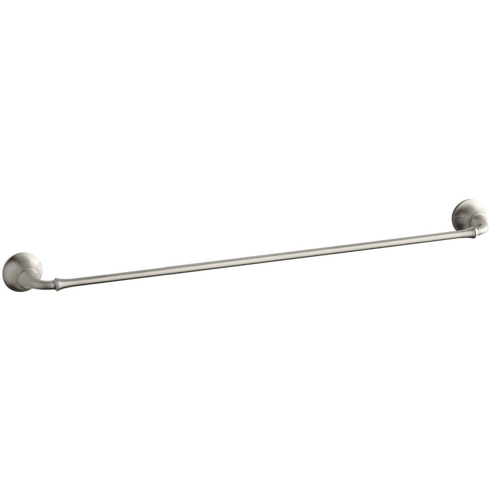 Kohler Forte Traditional 30 In Towel Bar Vibrant Brushed Kohler Forte Traditional 30 In Towel Bar Vibrant Brushed Nickel K 11272 Bn The Home Depot