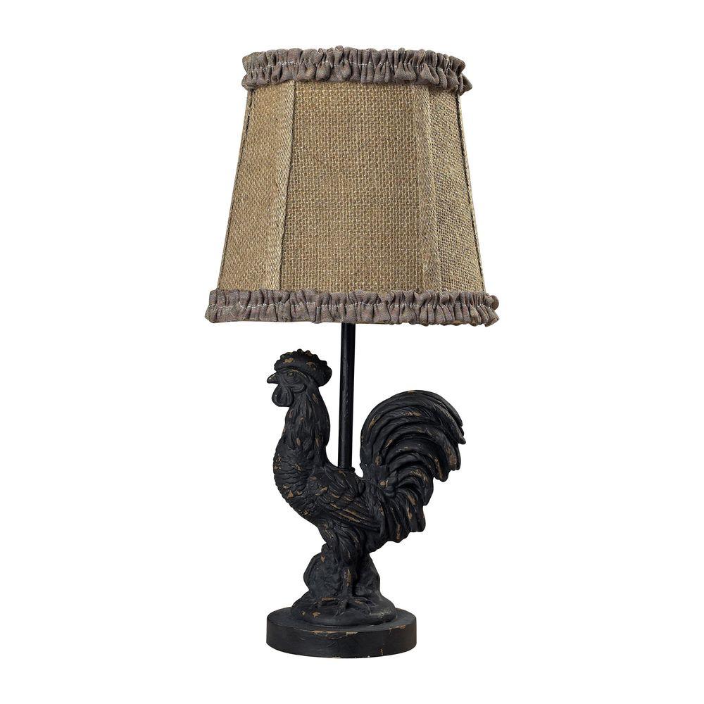 Titan Lighting Braysford Mini Rooster 15 In Black Table Lamp Tn Titan Lighting Braysford Mini Rooster 15 In Black Table Lamp