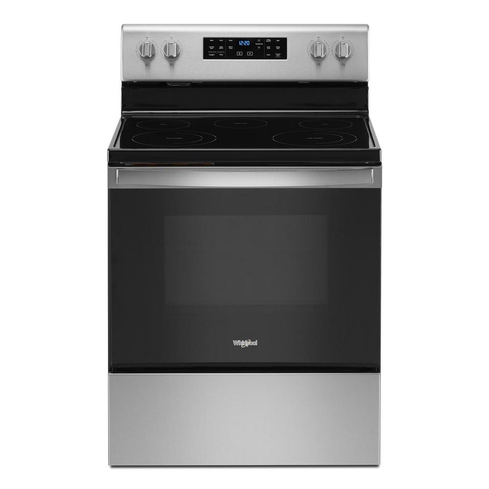 Download Whirlpool 30 in. 5.3 cu. ft. Electric Range with 5 ...