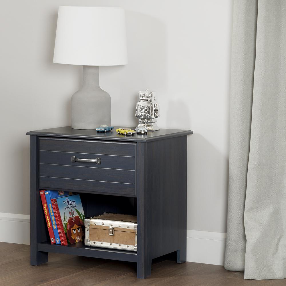 light blue nightstands