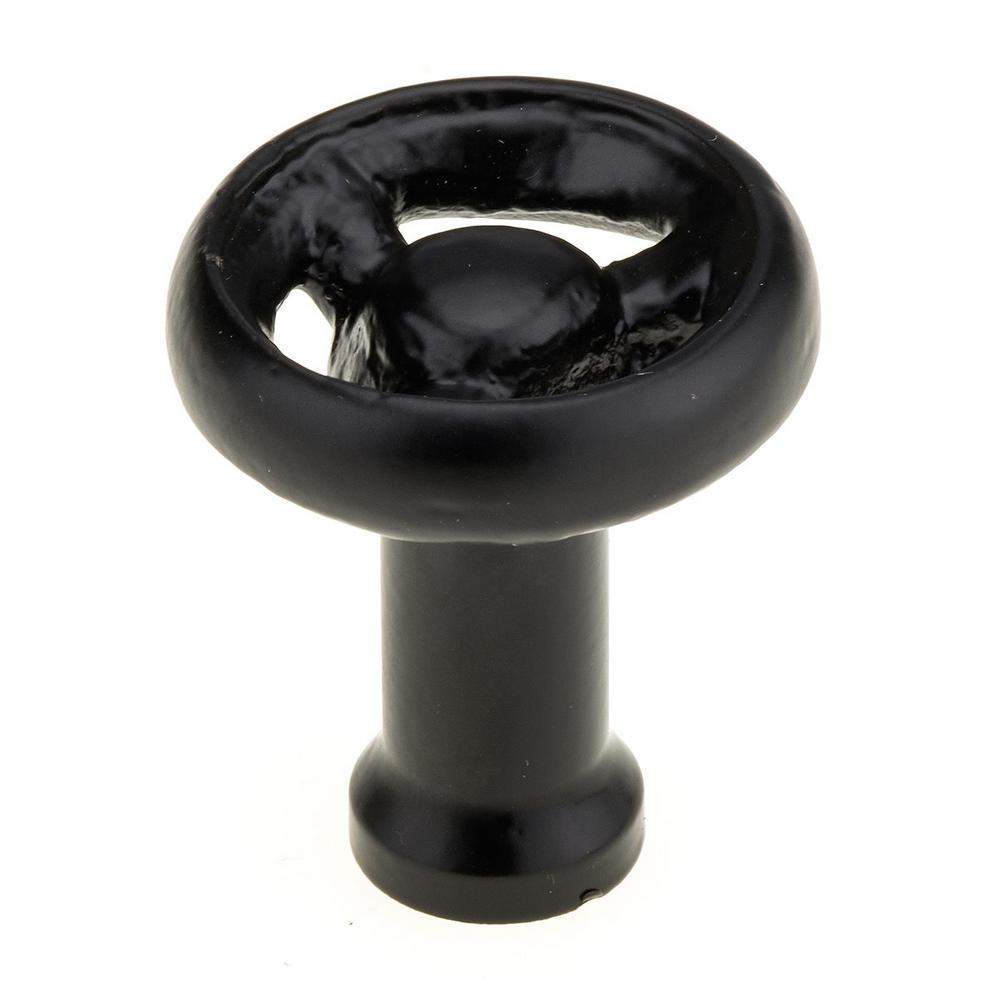 StanleyNational Hardware 11/3 in. Black EggShaped Knob