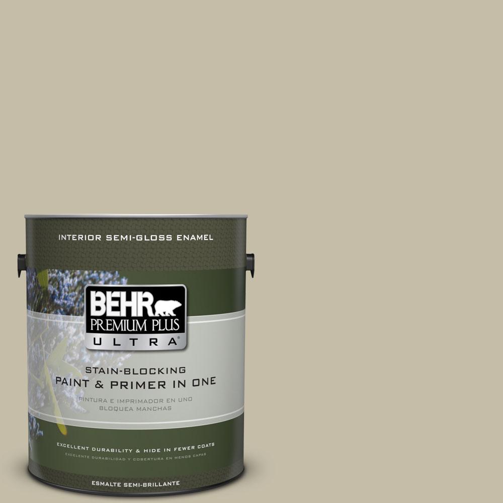 BEHR Premium Plus Ultra 1-gal. #PPU8-18 Celery Powder Semi-Gloss ...