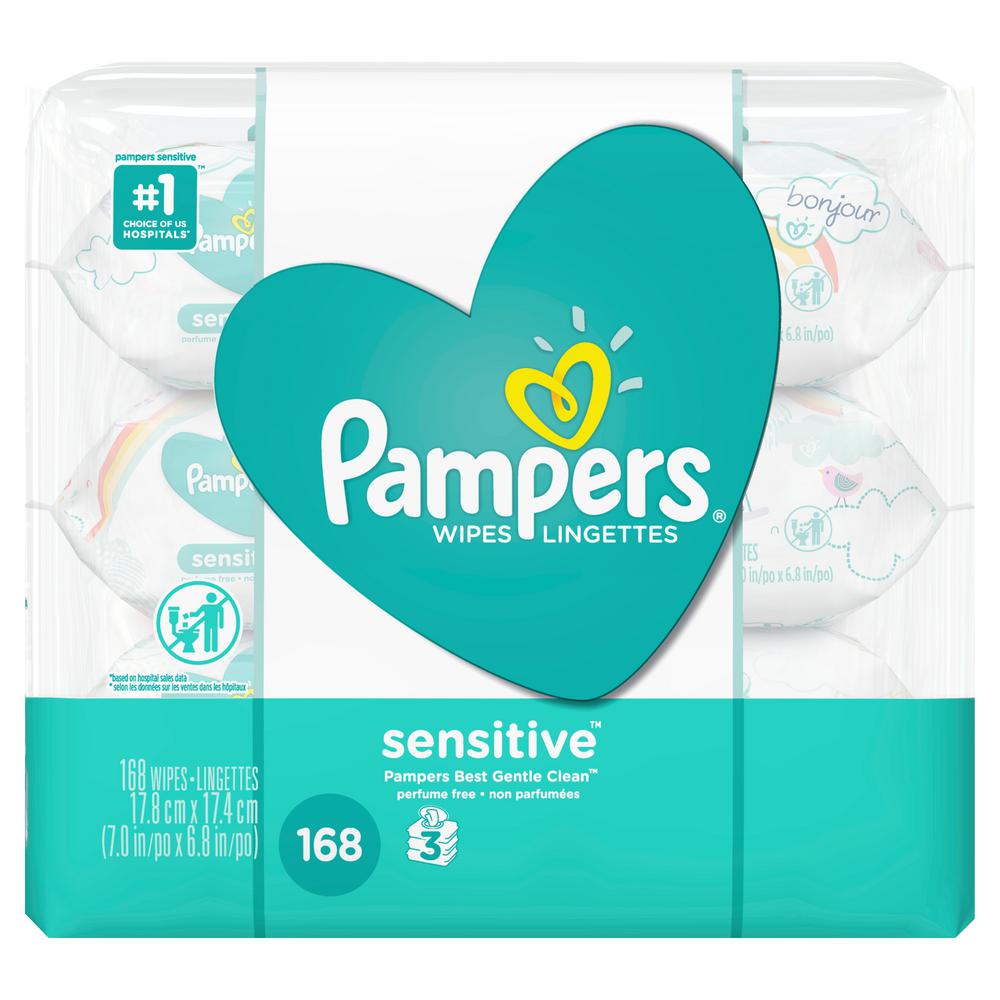 Pampers Sensitive Baby Wipes (3-Pack 