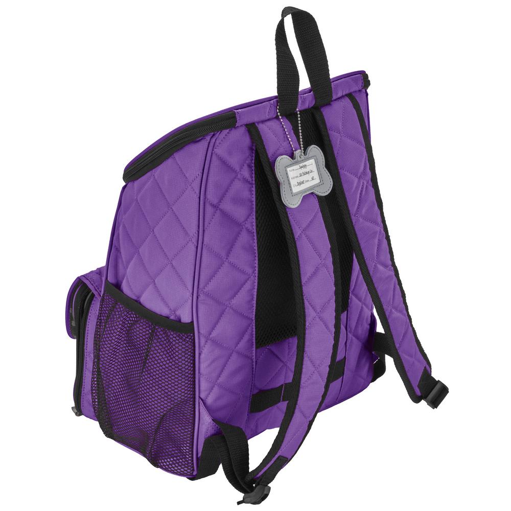 purple dog backpack