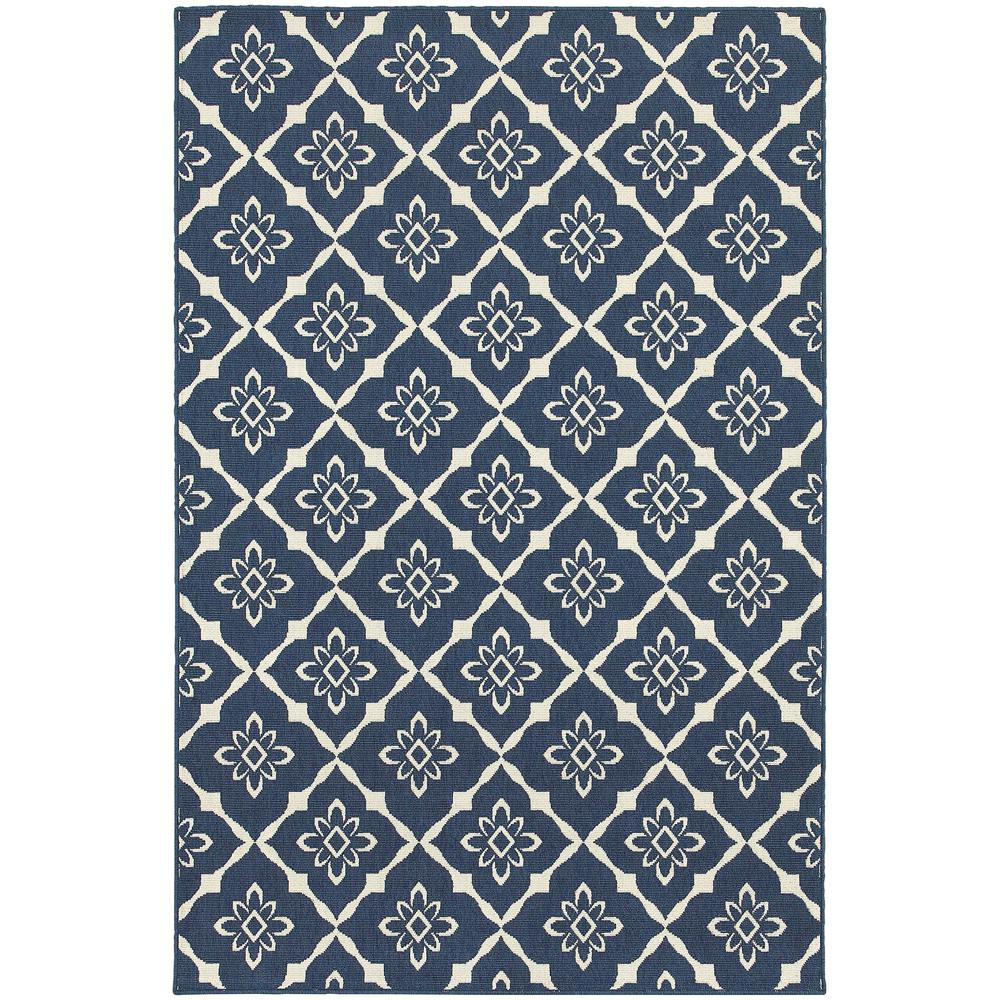 Home Decorators Collection Odyssey Navy 7 Ft X 10 Indoor Outdoor Area Rug