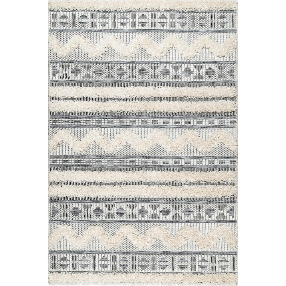 Nuloom Geometric Tribal Jillian Off White 8 Ft 6 In X 11 Area Rug