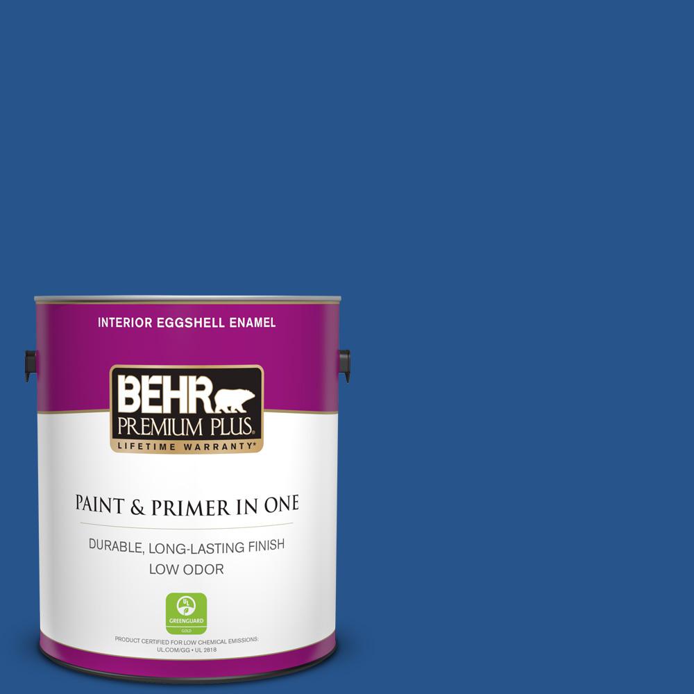Behr Premium Plus Ultra 1 Gal Ppu15 03 Dark Cobalt Blue Semi Gloss Ppu15 03 Dark Cobalt Blue Eggshell Enamel Low Odor Interior