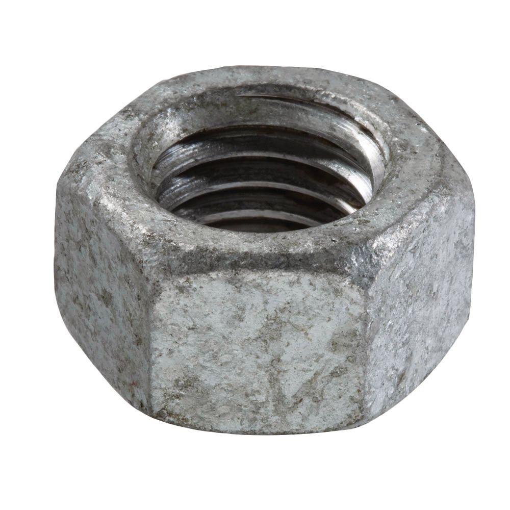 Everbilt 3/8 In.-16 Tpi Galvanized Hex Nut (25-Piece Per Bag)-802244 ...