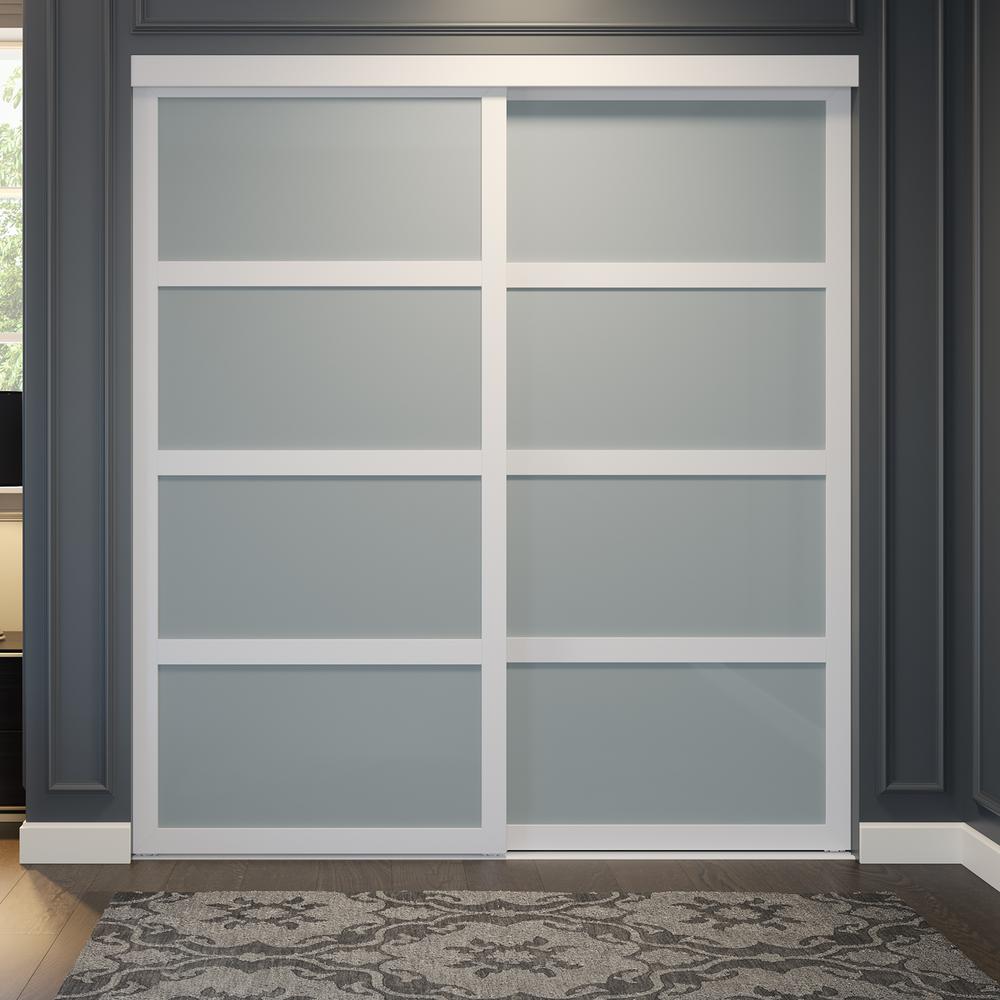 Colonial Elegance 72 In X 80 5 In Frosted Glass Fusion Plus