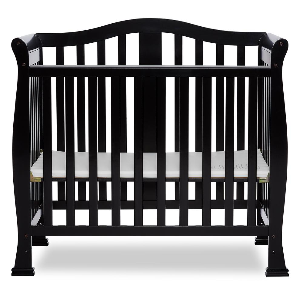 Dream On Me Aden White 4in1 Convertible Mini Crib 628W The Home Depot