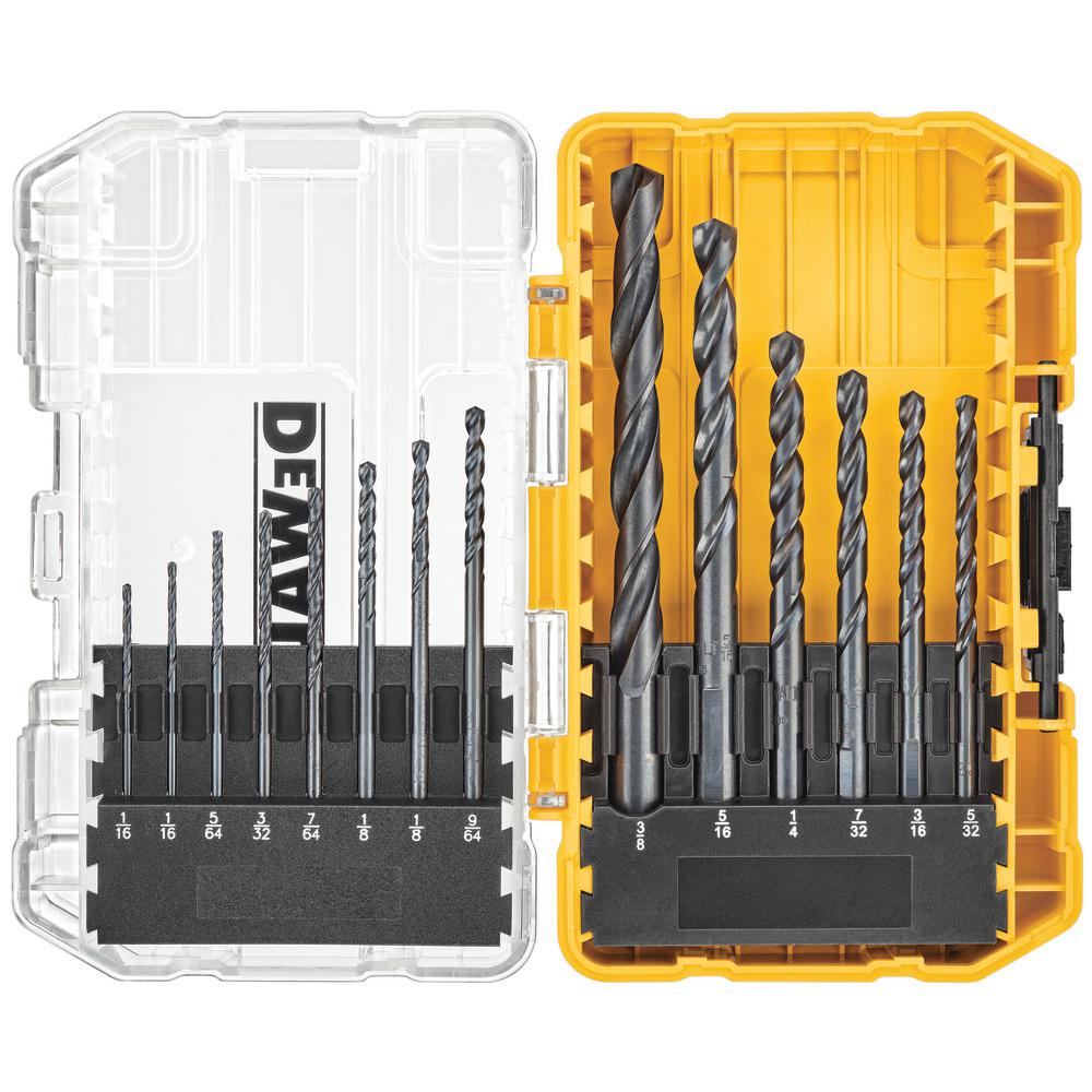 DEWALT Black Oxide Drill Bit Set (19-Piece) With Tough Case-DWA19BLOX ...