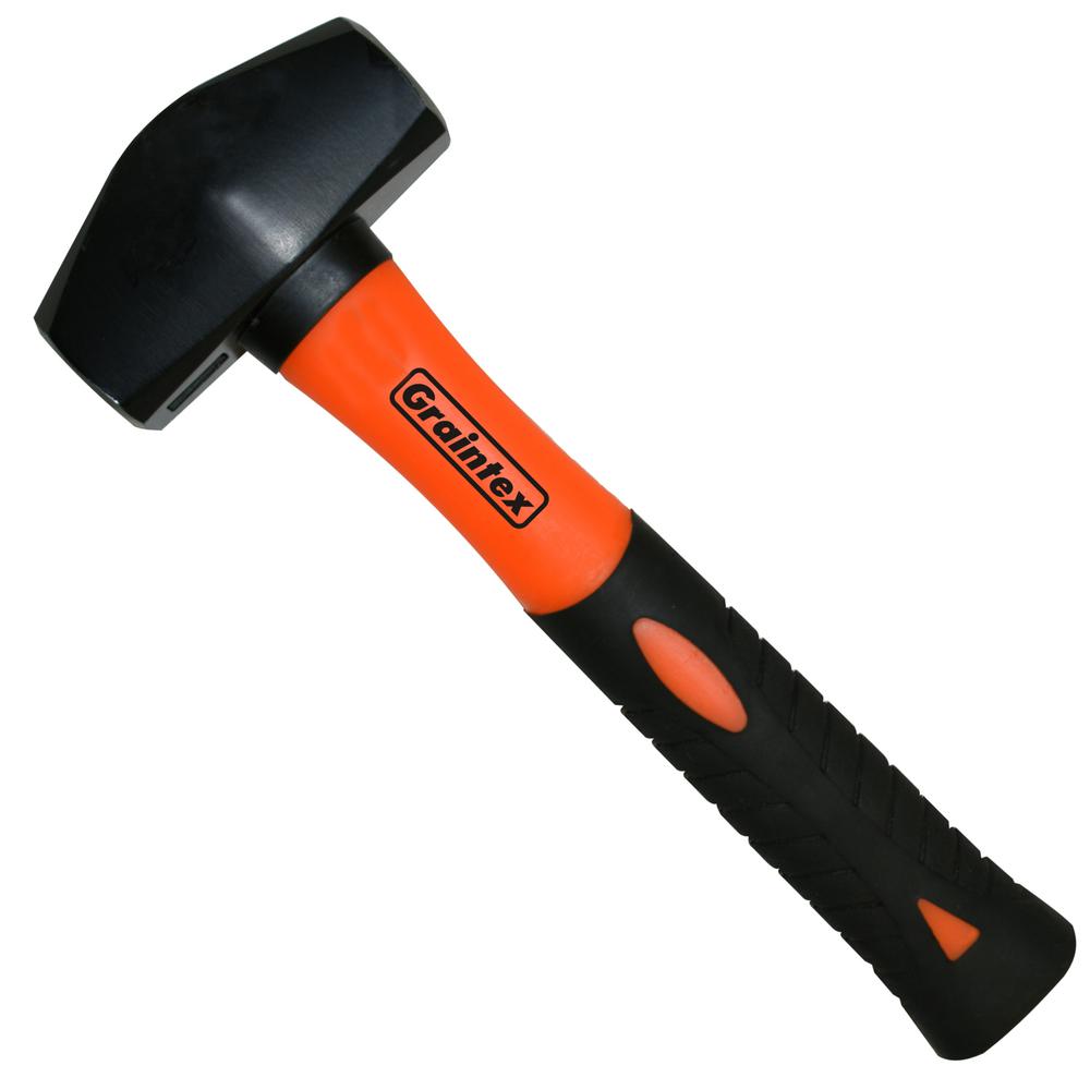 Graintex 4 lbs. Hand Drill Hammer with Fiberglass HandleHH1684 The