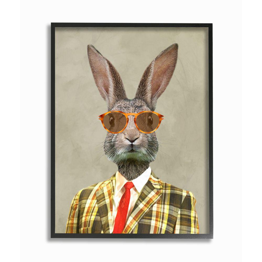 The Stupell Home Decor Collection 24 In X 30 In Vintage Rabbit
