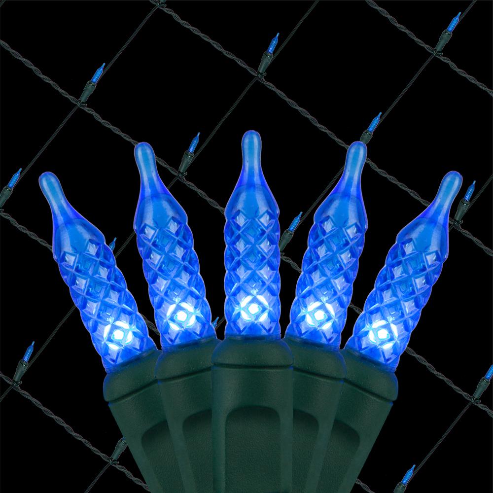 Wintergreen Lighting 48 In X 72 In 100 Light M5 Led Blue Net Light Set 72498 The Home Depot 5106