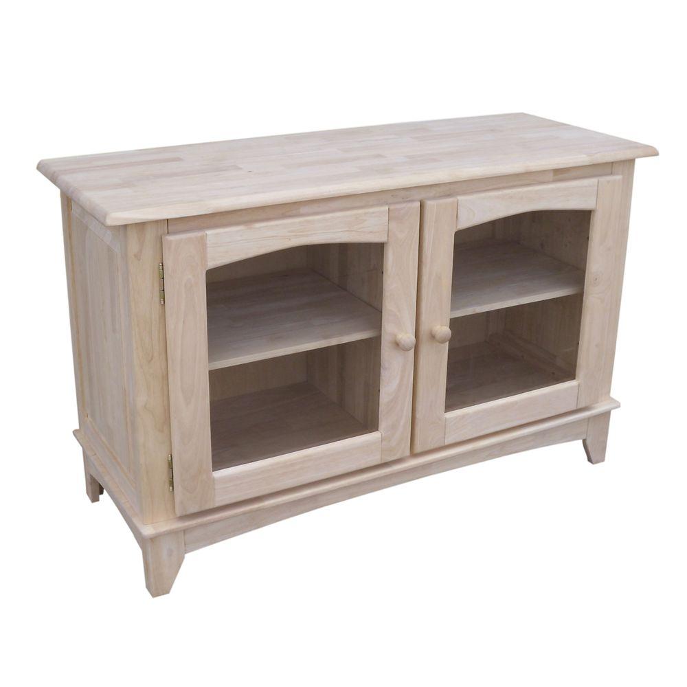 Entertainment Center Unfinished Wood Tv Stands Living Room Unfinished Storage Entertainment Center