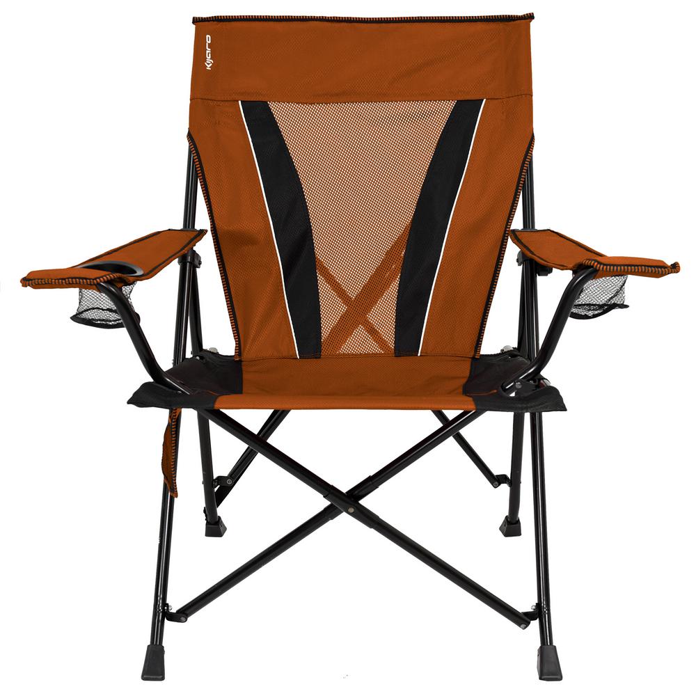 Camping Chairs Furniture The Home Depot L Victoria Desert Orange Dual Lock Chair