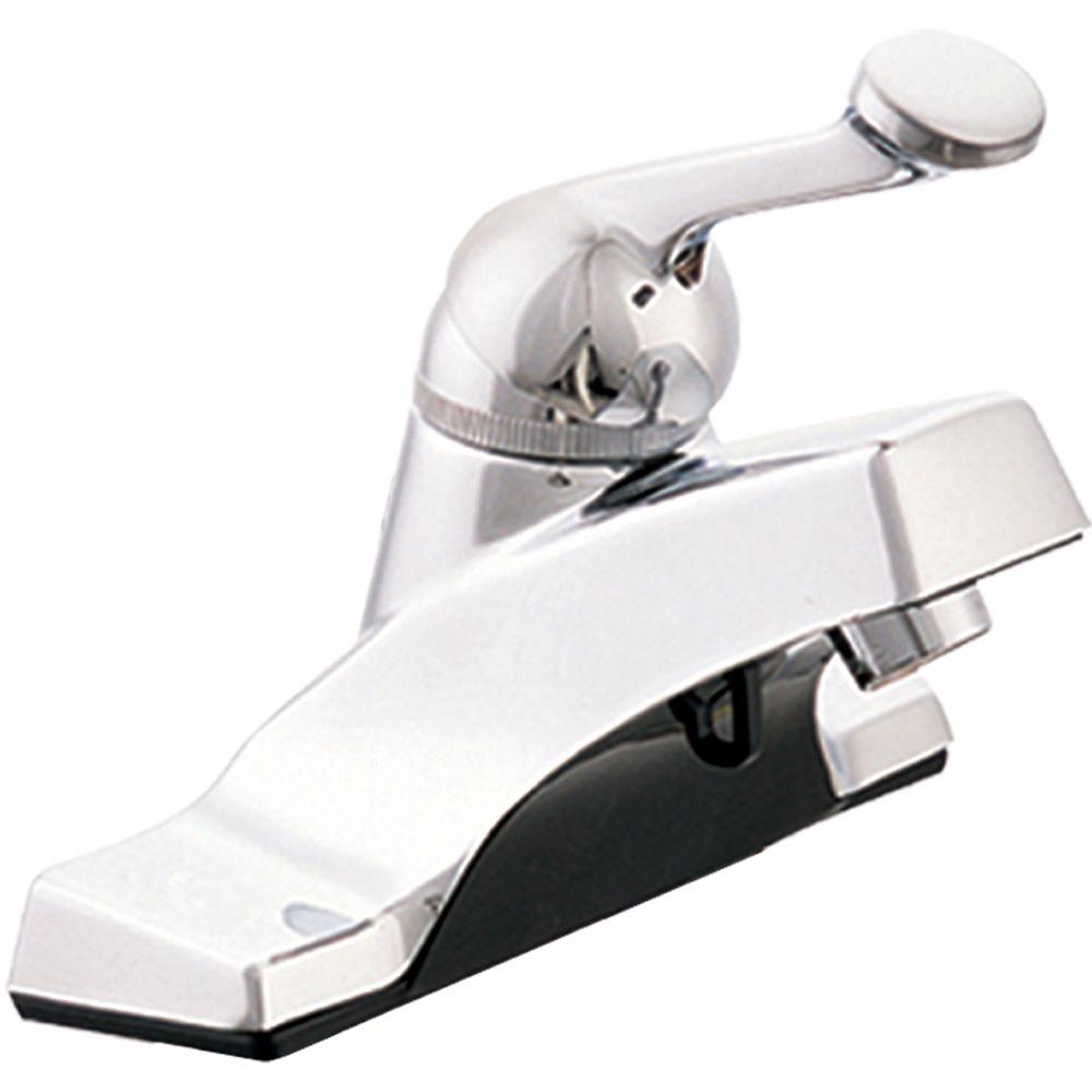 Ez Flo Traditional Collection 4 In Centerset 1 Handle Washerless Bathroom Faucet Chrome