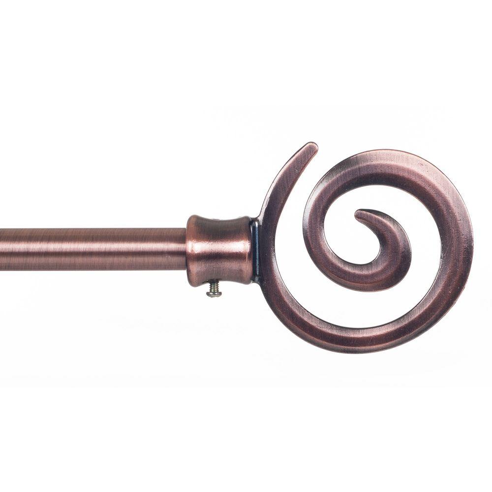 UPC 886511246119 product image for Lavish Home 48 in. - 86 in. Telescoping 3/4 in. Single Curtain Rod in Antique Co | upcitemdb.com