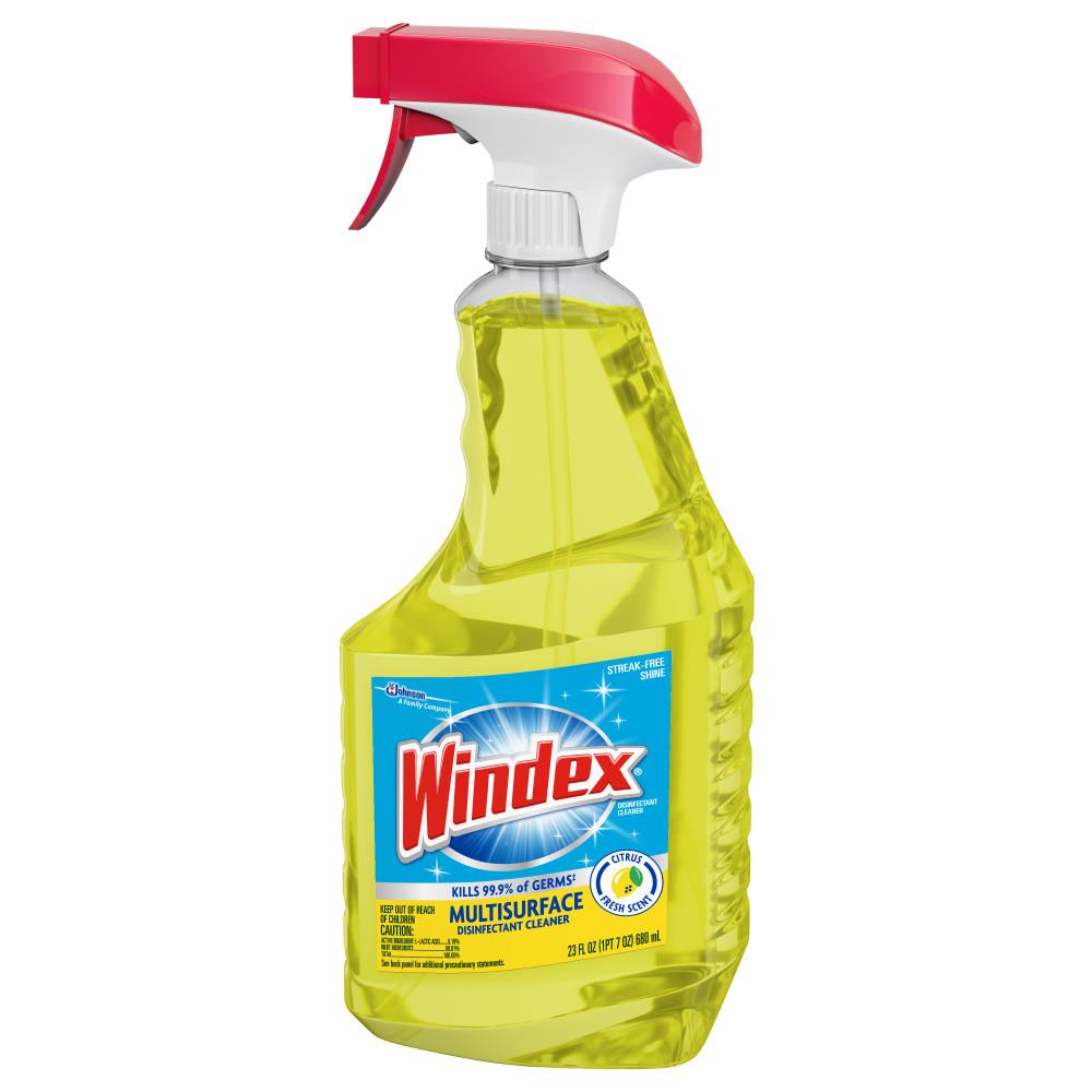 Windex 23 Fl Oz Multi Surface Disinfectant Glass Cleaner 679594 The Home Depot