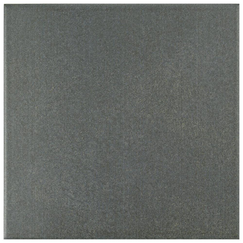Black Ceramic Tile The Home Depot Twenties Black