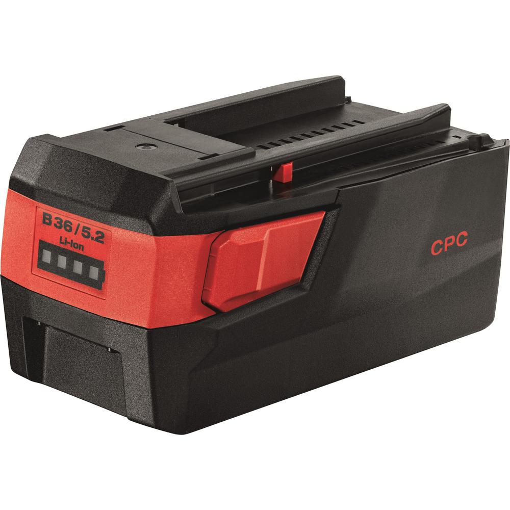 Hilti 36 Volt Lithium Ion Battery Pack B36 5 2 Ah 2098470 The Home Depot