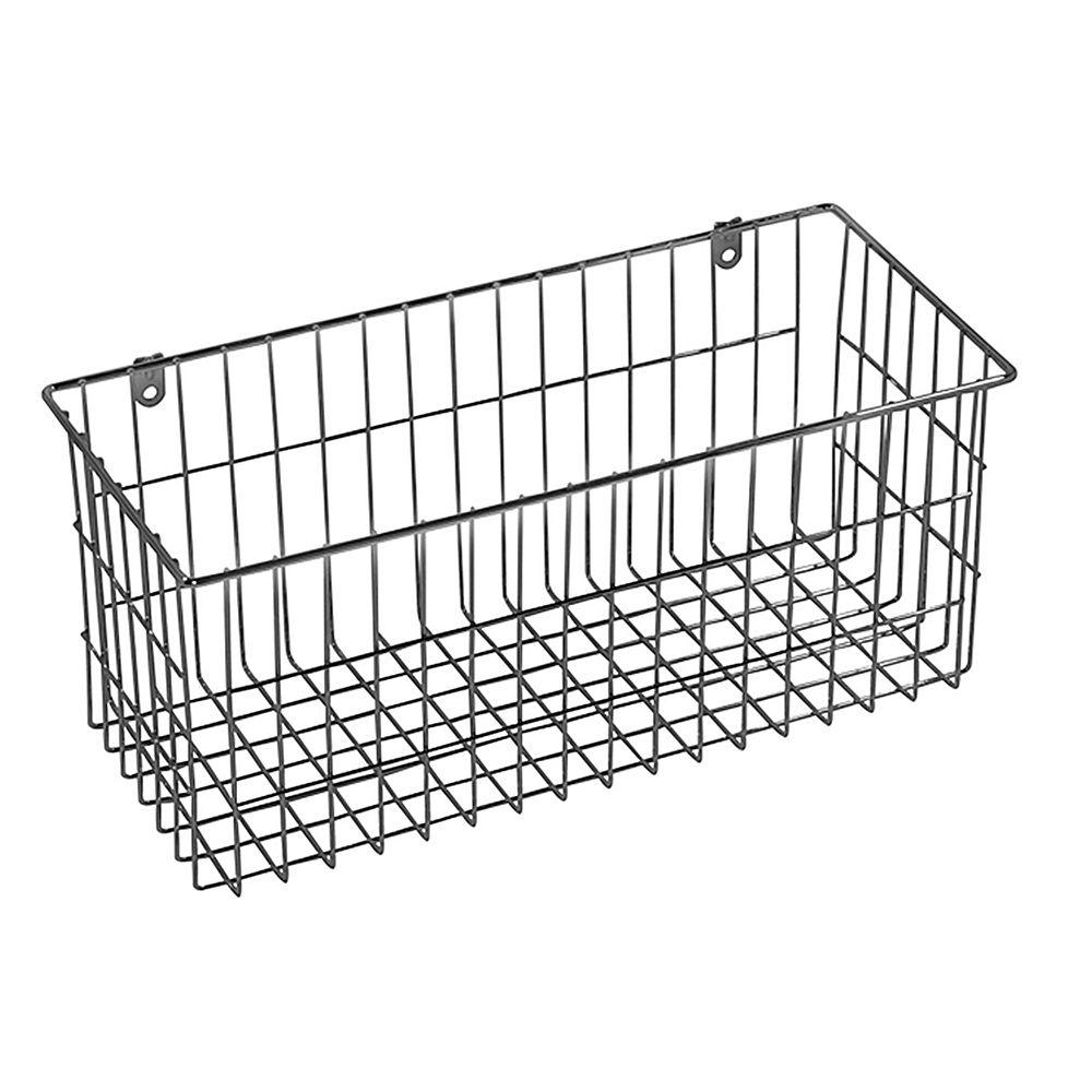 LTL Home Products More Inside Large 4 Sided Wall Mount Wire BasketWSW319323C The Home Depot