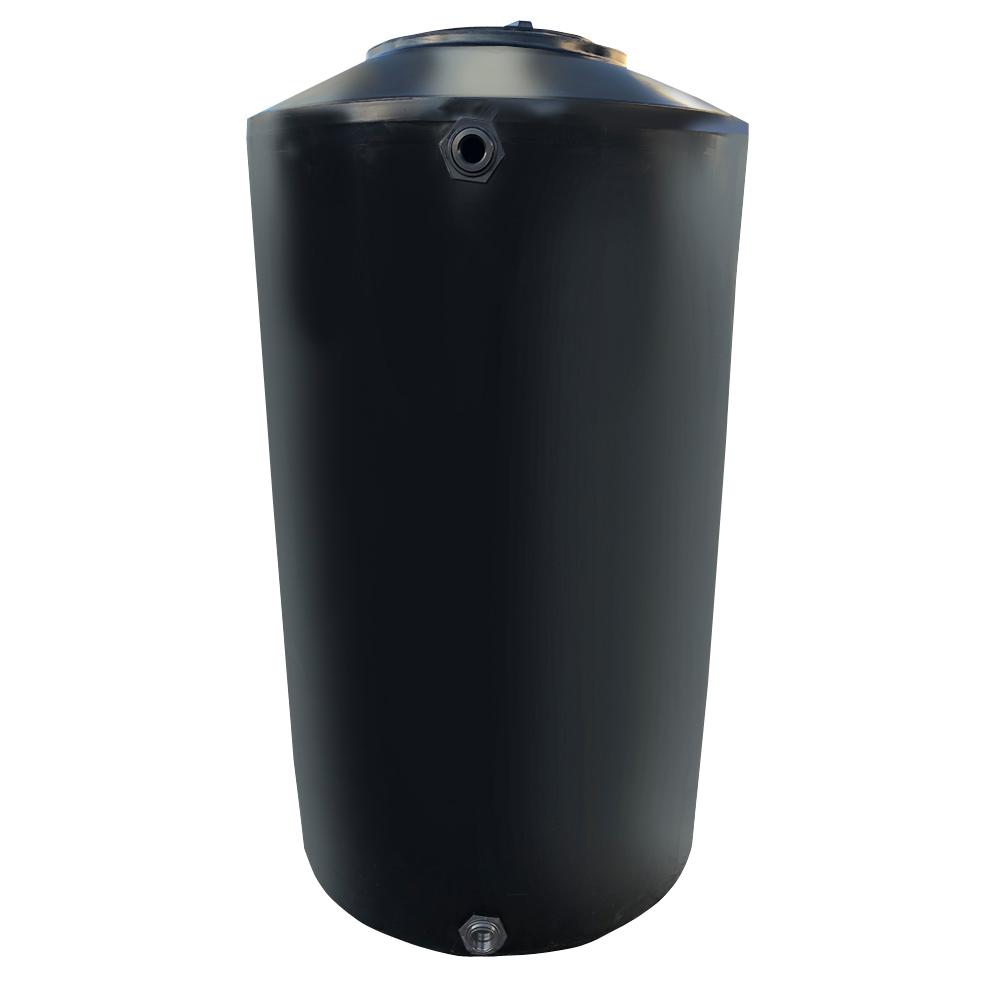 Chem-Tainer Industries 300 Gal. Black Vertical Water Storage Tank ...