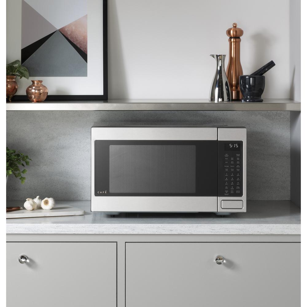 Cafe 1 5 Cu Ft Smart Countertop Convection Microwave Oven In