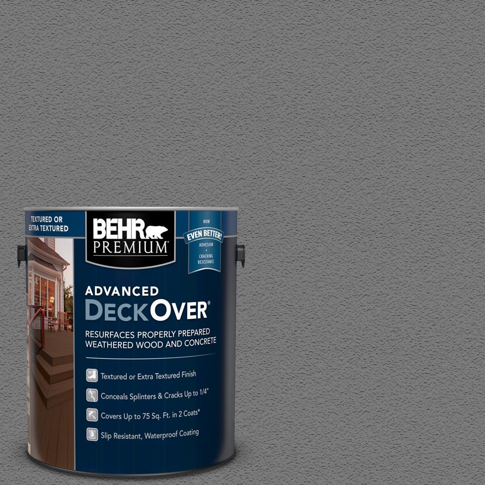 Behr Premium Advanced Deckover 1 Gal Pfc 63 Slate Gray Textured