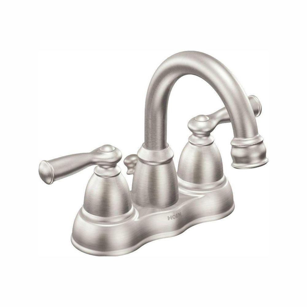 MOEN Banbury 4 in. Centerset 2Handle Bathroom Faucet in