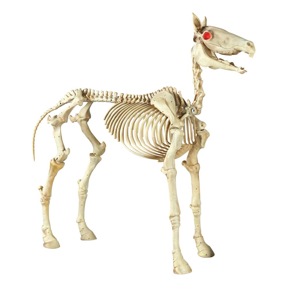6 ft Halloween Standing Skeleton Horse
