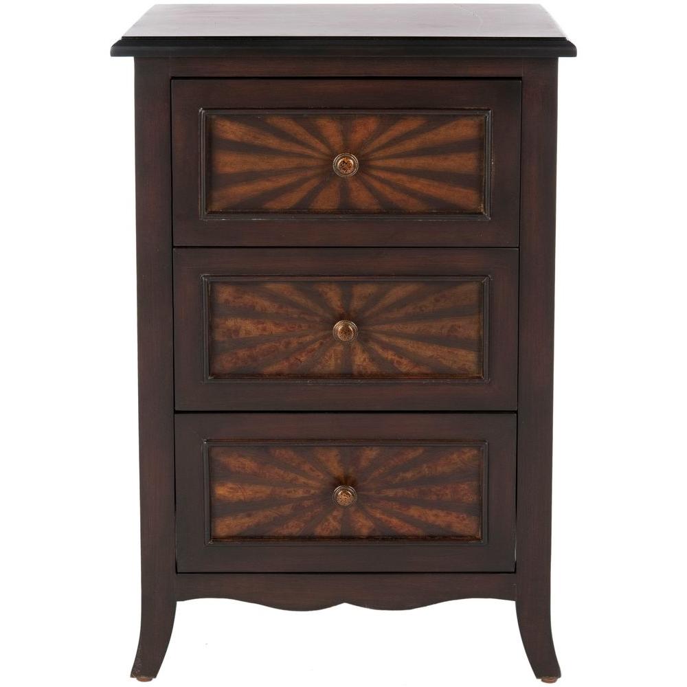 Safavieh Conrad Dark Cherry Side Table Amh4037a The Home Depot Safavieh Conrad Dark Cherry Side Table