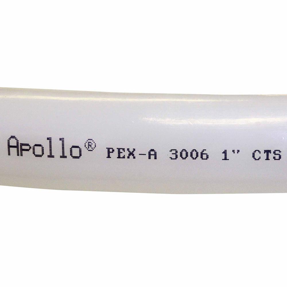 Apollo 1 in. x 10 ft. White PEXa PipeEPPW101 The Home Depot