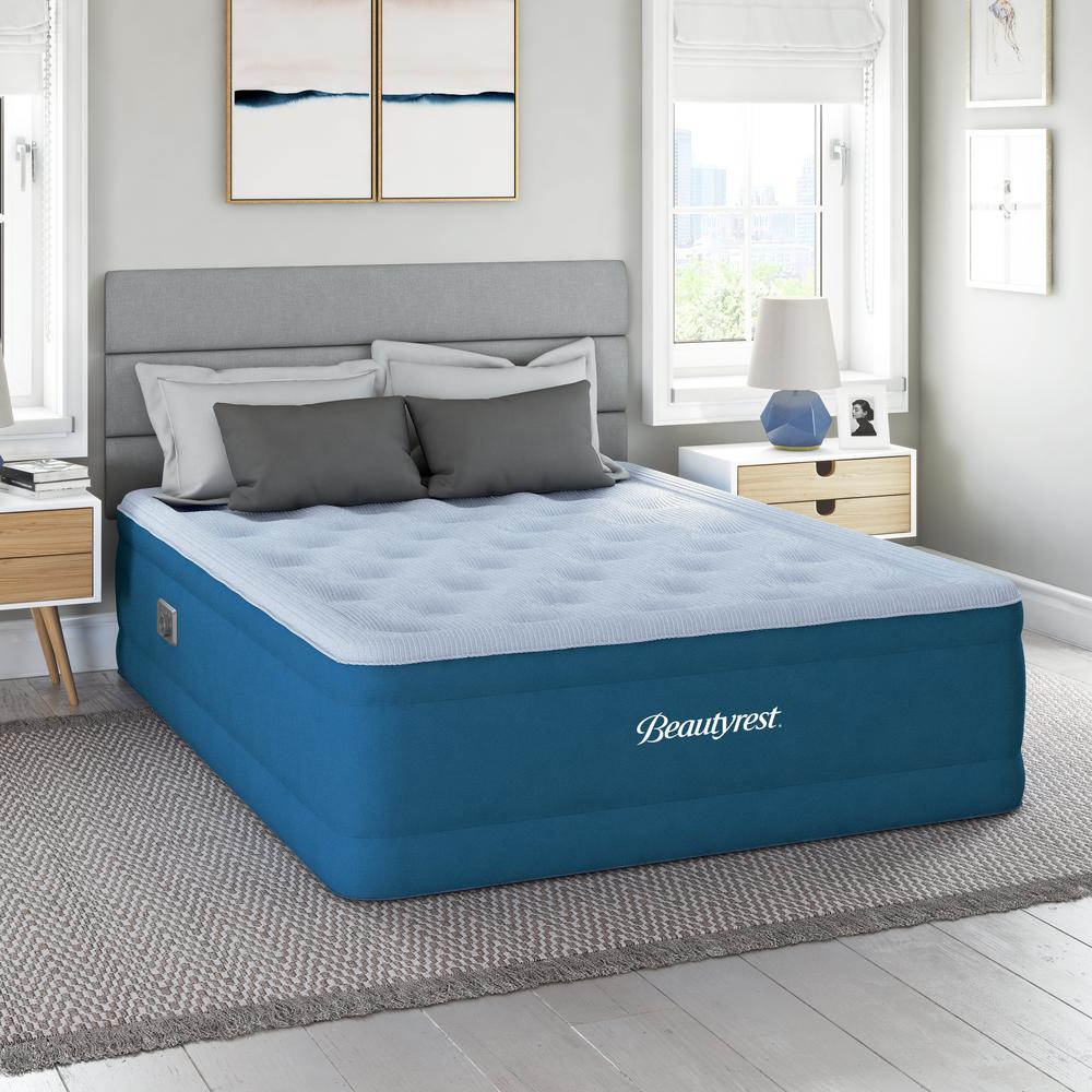 Beautyrest Comfort Plus 18 in. Queen Air Mattress with Sure-Lock™ Built-in Pump