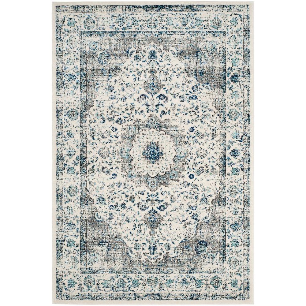 Safavieh Evoke Gray/Ivory 5 ft. 1 in. x 7 ft. 6 in. Area RugEVK220D5