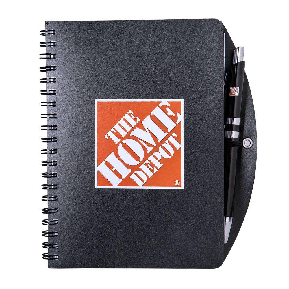 The Home Depot Black Home Depot Notebook and Pen Combo by The Home Depot